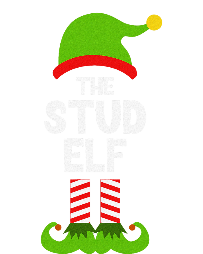 Funny The Stud Elf Christmas Family Party Pajama T-Shirt