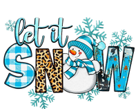 Let It Snow With Snowman Winter Vibes Cozy Season Christmas Yupoong Adult 5-Panel Trucker Hat