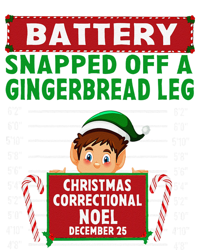 Elf Snapped Off A Gingerbread Leg North Pole Correctional T-Shirt