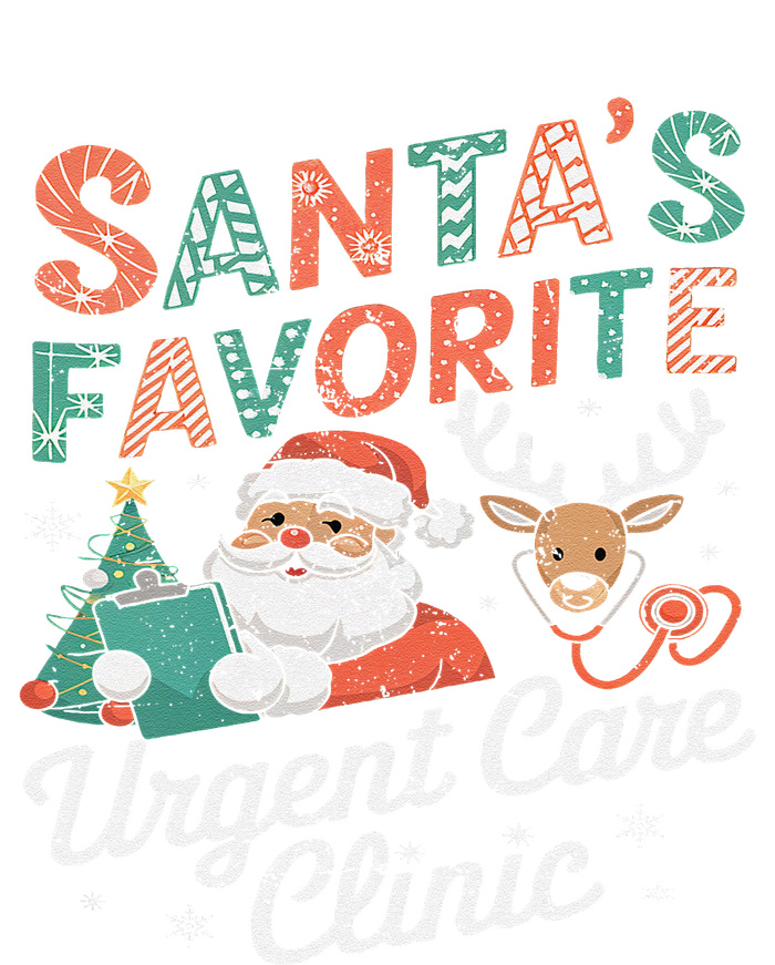 SantaS Favorite Urgent Care Clinic Christmas Softstyle Adult Sport Polo