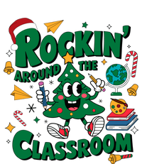 Rockin Around The Classroom Christmas Holiday Xmas Short Acrylic Beanie