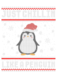 Just Chillin Like A Penguin Ugly Christmas Sweater T-Shirt