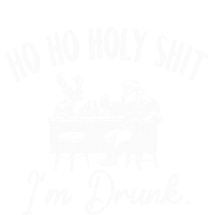 Ho Ho Holy Shit IM Drunk Performance Long Sleeve Polo