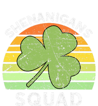 Shenanigans Squad Matching Vintage St Patricks Day Group Fun Women's Racerback Cropped Tank