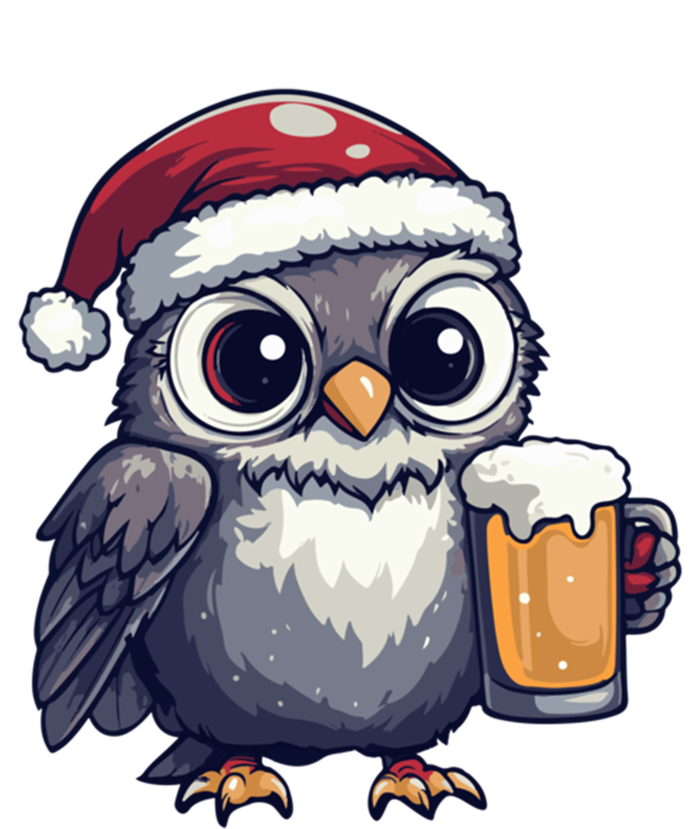 Funny Christmas Owl With Beer Comic Great Gift Tote Bag