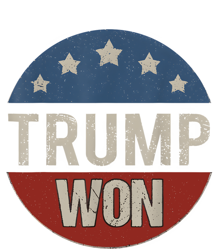 Trump Won 4th Of July American Flag Trump 2024 Bumper Sticker