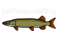 Just Keep Casting Musky Fishing T-Shirt