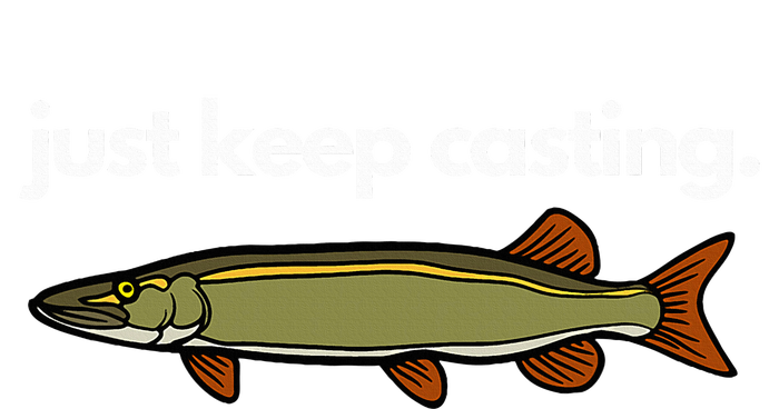 Just Keep Casting Musky Fishing T-Shirt