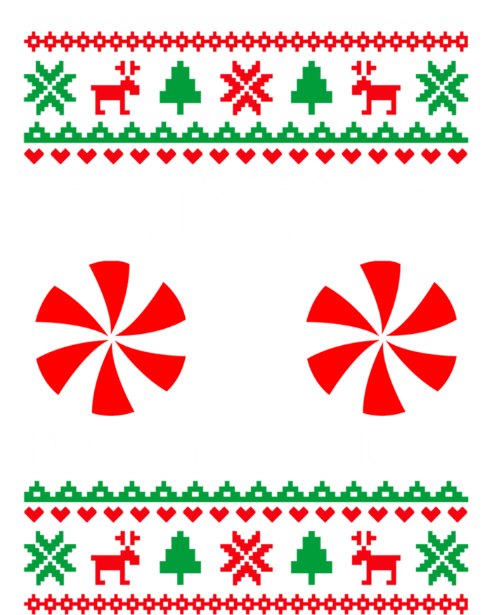 I Like Her Peppermint Candies Funny Couple Ugly Xmas Cute Gift Sweatshirt Cinch Pack Bag