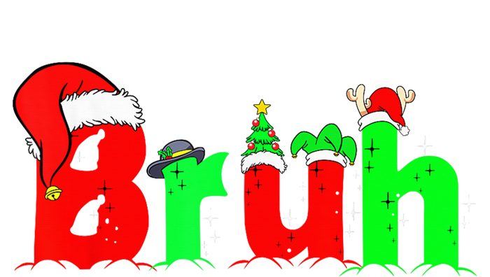 Bruh Funny Saying Bro Teens B.O.Y.S. K.I.D.S Christmas Pajamas Xmas T-Shirt