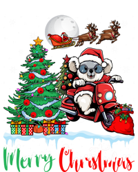 Koala Riding Motorcycle Xmas Santa Hat Merry Christmas Koala Gift T-Shirt