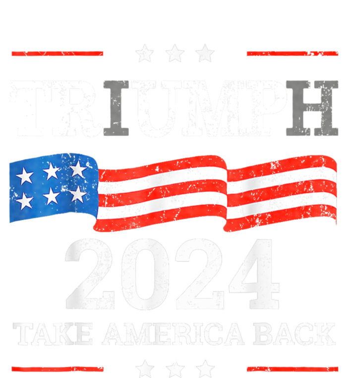 Trump Triumph Us President 45 47 Take America Back Flag 2024 T-Shirt