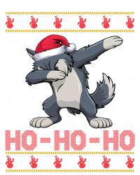 Santa Hat Dabbing Wolf Ho Ho Ho Funny Ugly Christmas Gift T-Shirt