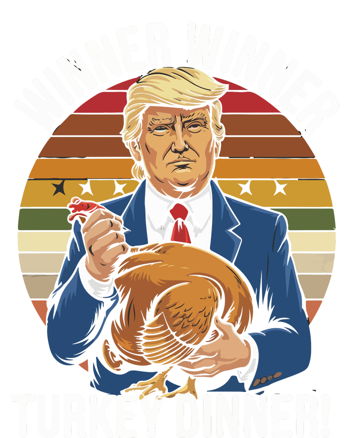 Winner Winner Turkey Dinner Humor Funny Trump Thanksgiving 16 in Basic Backpack