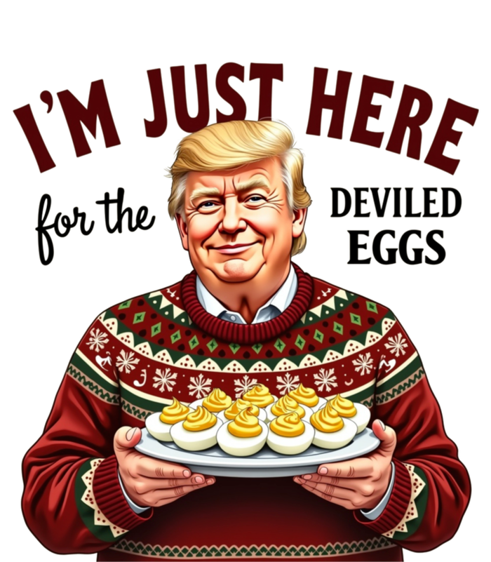 Funny Trump Thanksgiving IM Just Here For The Deviled Eggs T-Shirt