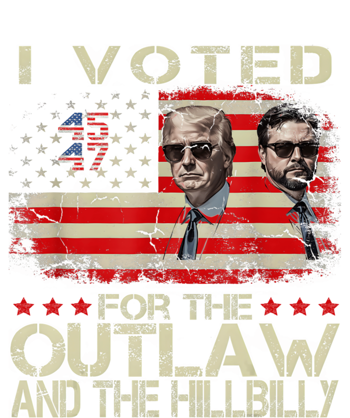 I Voted For The Outlaw And The Hillbilly 2024 Trump Victory Cooling Performance Crew T-Shirt