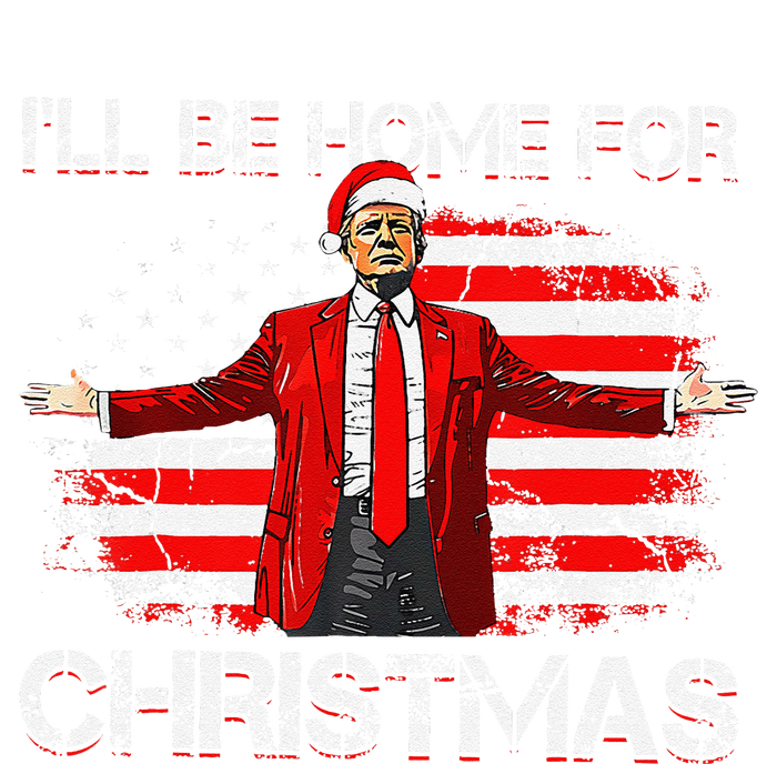 Trump 2024 ILl Be Home For Christmas Funny Trump Xmas 2024 Yupoong Adult 5-Panel Trucker Hat