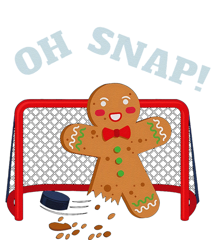 Oh Snap Christmas Hockey Gingerbread Man Cookie Hockey Lover Sustainable Beanie