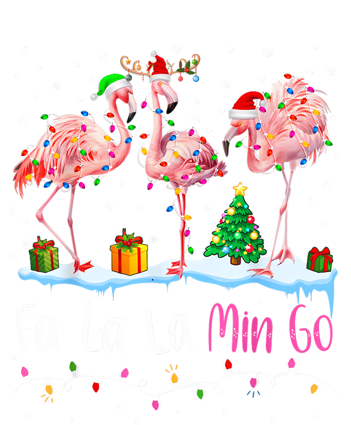 Fa La La La Mingo Flamingo Christmas Tie-Dye T-Shirt