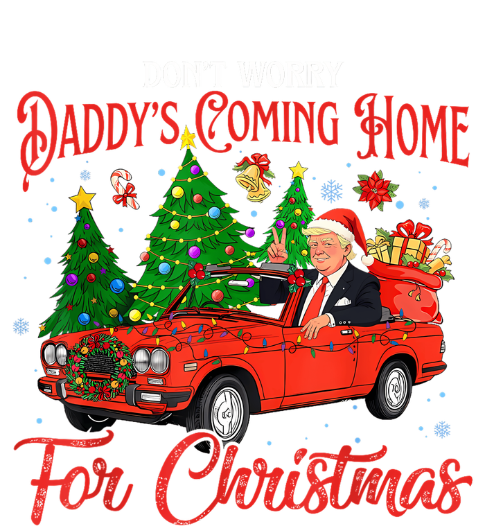 DonT Worry DaddyS Coming Home For Christmas Trump 2024 Sustainable Knit Beanie