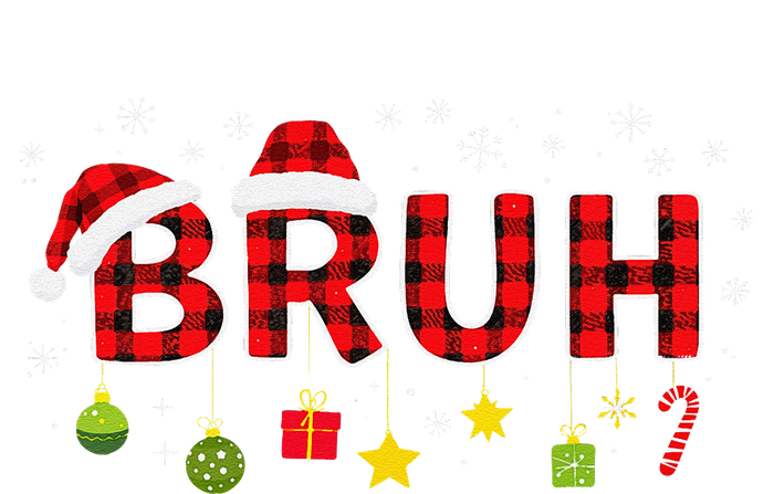 Bruh Funny Saying Bro Teens Christmas Pajamas Xmas Softstyle Adult Sport Polo