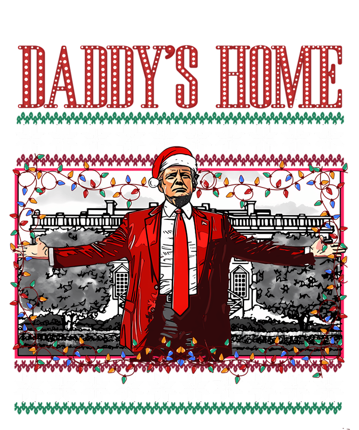 Funny DaddyS Home Trump Ugly Christmas Sweater Xmas Pajamas Sweatshirt Tank Top