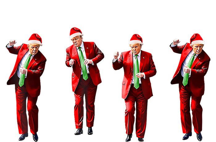 Funny Trump Dance Santa Claus Christmas Xmas Pajamas T-Shirt