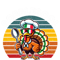 Funny Gobblegool Italian Gobble Turkey Day Fall Thanksgiving Long Sleeve Sustainable Beanie