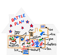 Funny Battle Plan Christmas Home Hand Dawn Alone Xmas T-Shirt