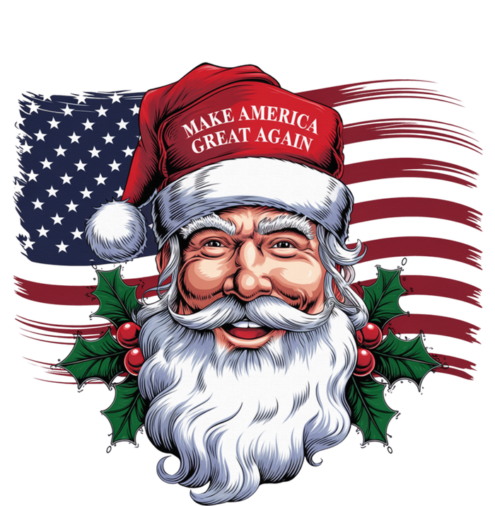 Make A Christmas Great Again Xmas Trump Maga Pajamas Santa Us Flag Yupoong Adult 5-Panel Trucker Hat