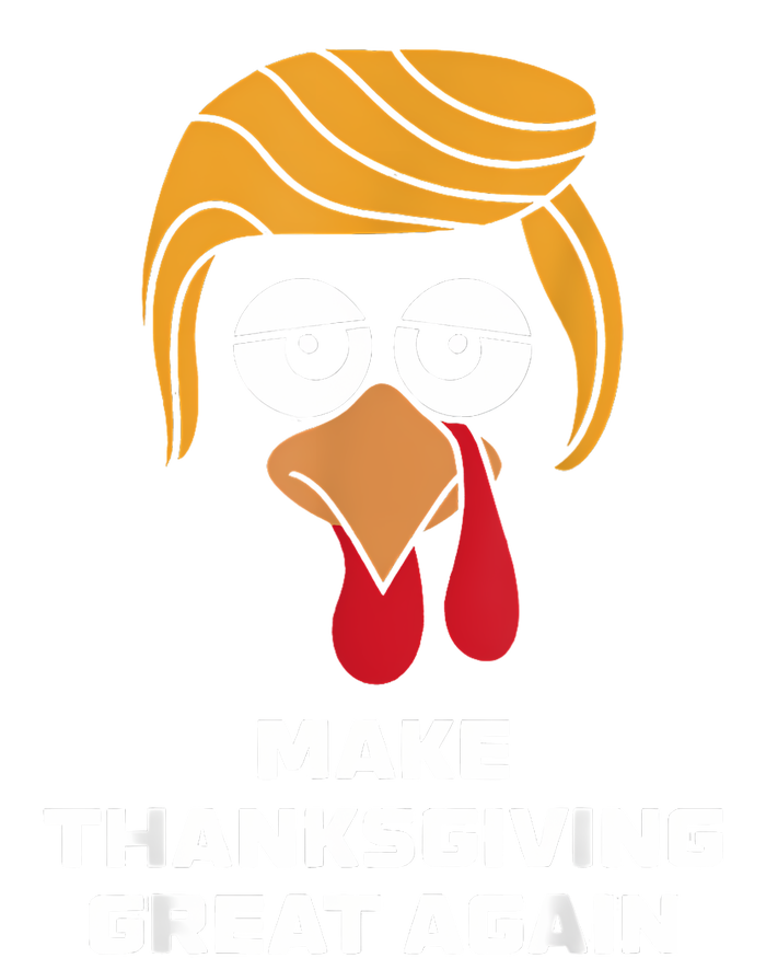 Make Thanksgiving Great Again Funny Turkey Face T-Shirt