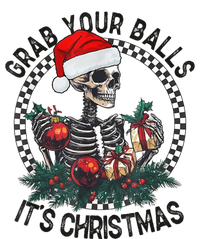 Grab Your Balls ItS Christmas Skeleton Santa 12 oz Stainless Steel Tumbler Cup