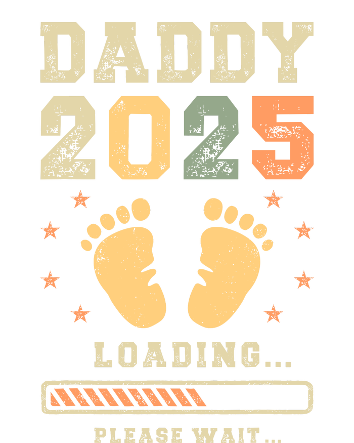 Daddy 2025 Loading Baby Announcement Expecting Dad To Be 7-Panel Snapback Hat