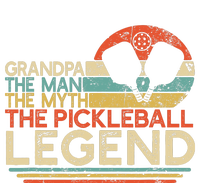 Vintage Pickleball Grandpa The Man The Myth The Legend Tie-Dye T-Shirt