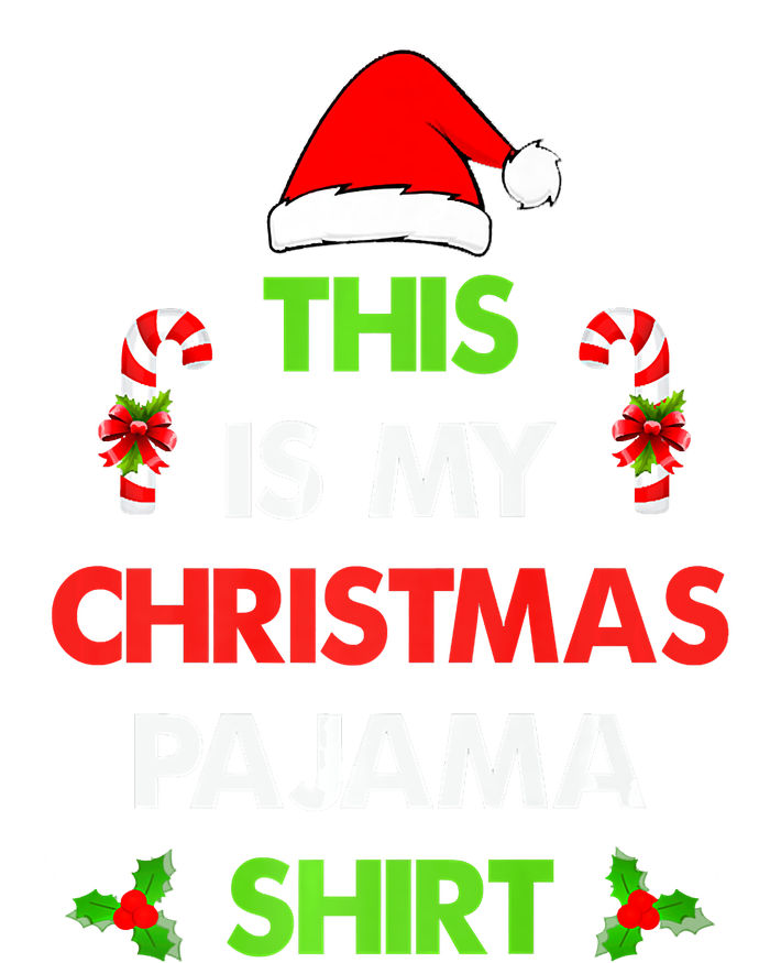 This Is My Christmas Pajama Funny Xmas Pjs Women's Long Sleeve Flannel Pajama Set 