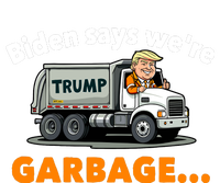 Donald Trump Rides A Garbage Truck Metallic Star Ornament