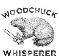 Woodchuck Funny Groundhog With Chainsaw Apparel Women's Racerback Tank