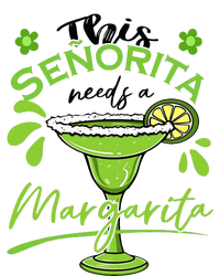 This Senorita Needs A Margarita Drink Cinco De Mayo Mexican High Crown Mesh Back Trucker Hat