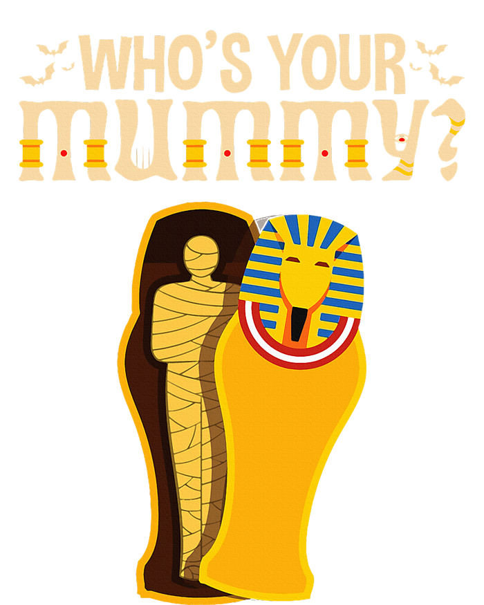 WhoS Your Mummy Funny Egyptian Pharaoh Mummy Softstyle Adult Sport Polo