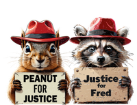 Justice For Peanut The Squirrel Justice For Fred The Raccoon Women's Fleece Hoodie