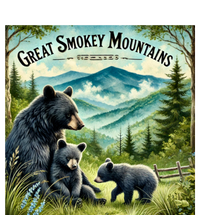 Great Smokey Mountains Black Bear Mother And Cub Tote Bag