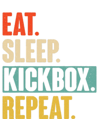 Eat Sleep Kickbox Repeat Retro Vintage Kickboxing Drawstring Bag