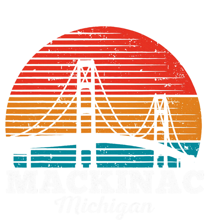 Mackinac Bridge Souvenir Mackinaw Island Retro Michigan Short Acrylic Beanie