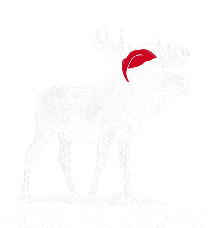 Merry Moosemas Christmas Moose With Santa Hat T-Shirt