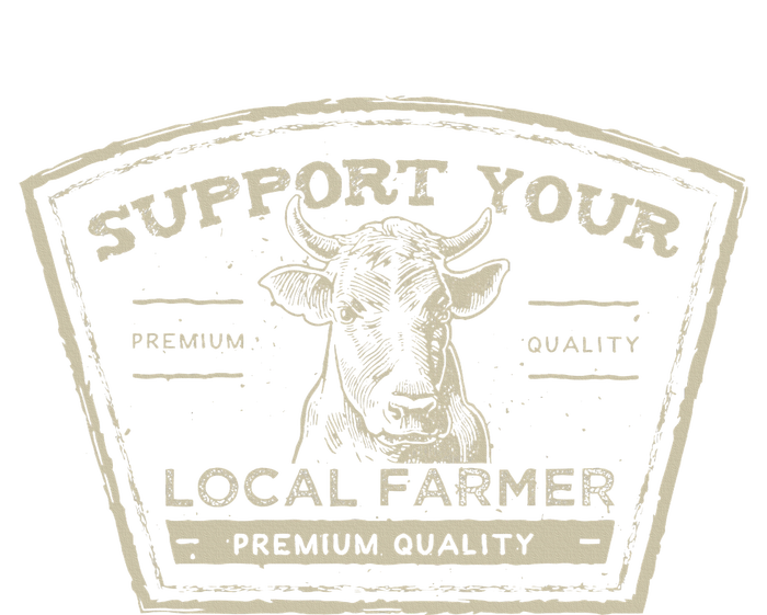 Support Your Local Farmer Eat Beef Women's Crop Top Tee