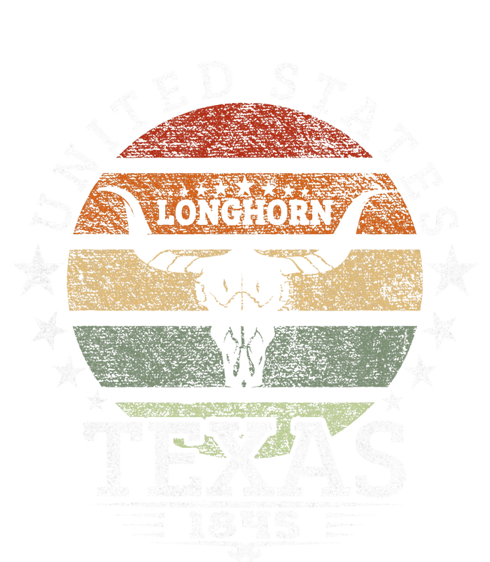 Texas 1845 Vintage Longhorn Cowboy And Rodeo Fan Women's Knotted Racerback Tank