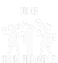 Uh Oh IM In Throuple Funny Polygamy Threesome Polyamory T-Shirt