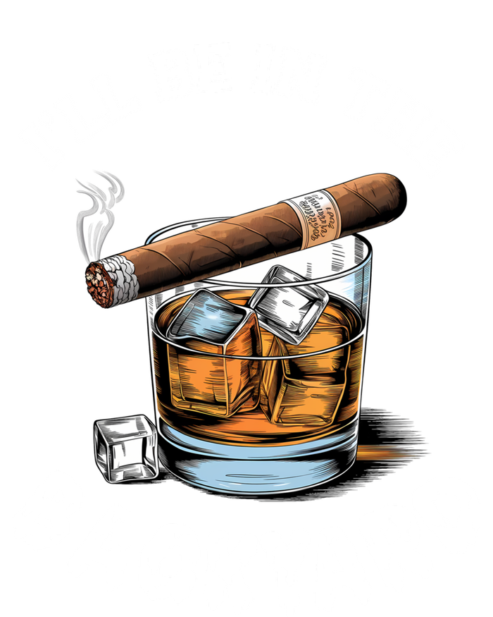 I’Ll Be In The Backyard Bourbon Whiskey Stogie Bourbon Lovers Flat Bill Trucker Hat