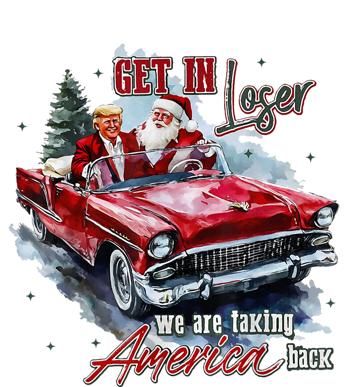 Get In Loser We Are Taking America Back Trump Santa Xmas PosiCharge RacerMesh Polo