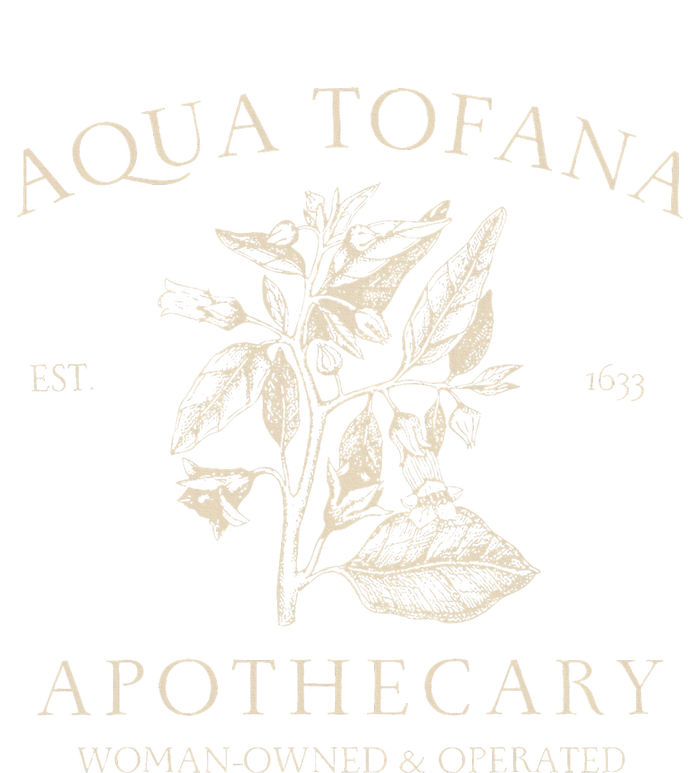 Funny Feminist Aqua Tofana Apothecary Vintage Design T-Shirt